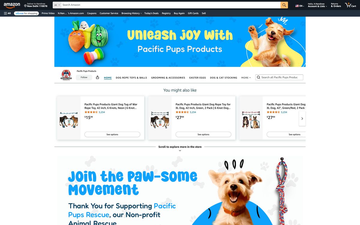 Home page · Full scrolling screenshot