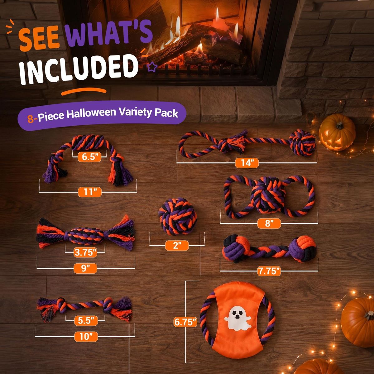 Pacific Pups image showing toy dimensions