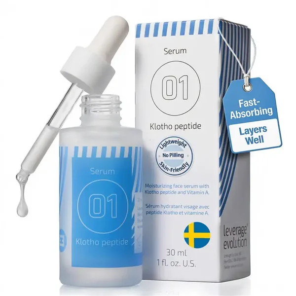 Leverage Evolution Klotho Peptide Serum — optimized Amazon main image